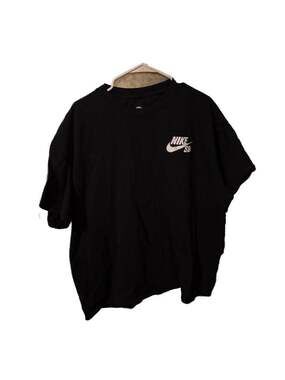Nike SB Logo Graphic T-Shirt Black/White Loose Fit XXL